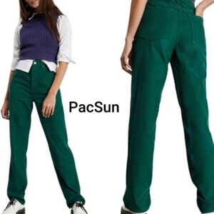 PacSun Green Corduroy Dad Jeans_28
